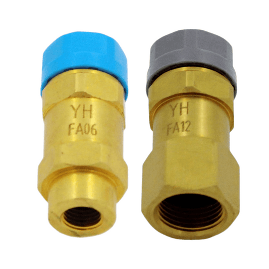 Quick Connect Fitting Set (06 and 12) for MRCOOL 12K or 18K Ductless Heat Pump Condenser (DIY or EZPRO Series) - 
