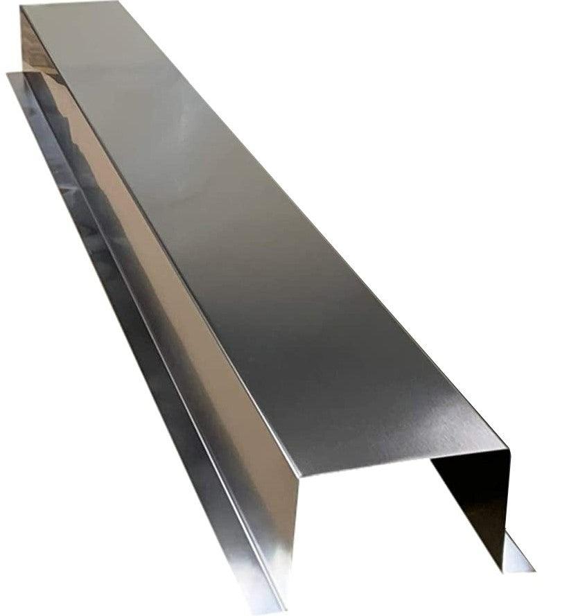Residential Series - Galvanized & Unpainted HVAC Line Set Cover Extensions - Additional 5 Foot Extension Section - 