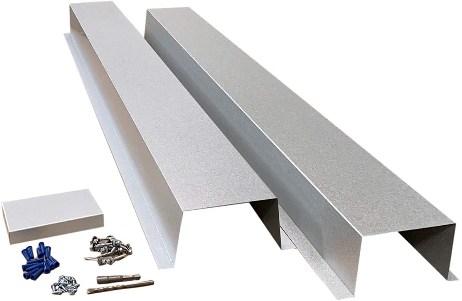 Residential Series - Galvanized & Unpainted Metal HVAC Line Set Covers - 