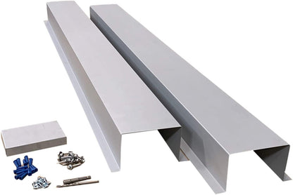 Residential Series - Galvanized & Unpainted Metal HVAC Line Set Covers - 