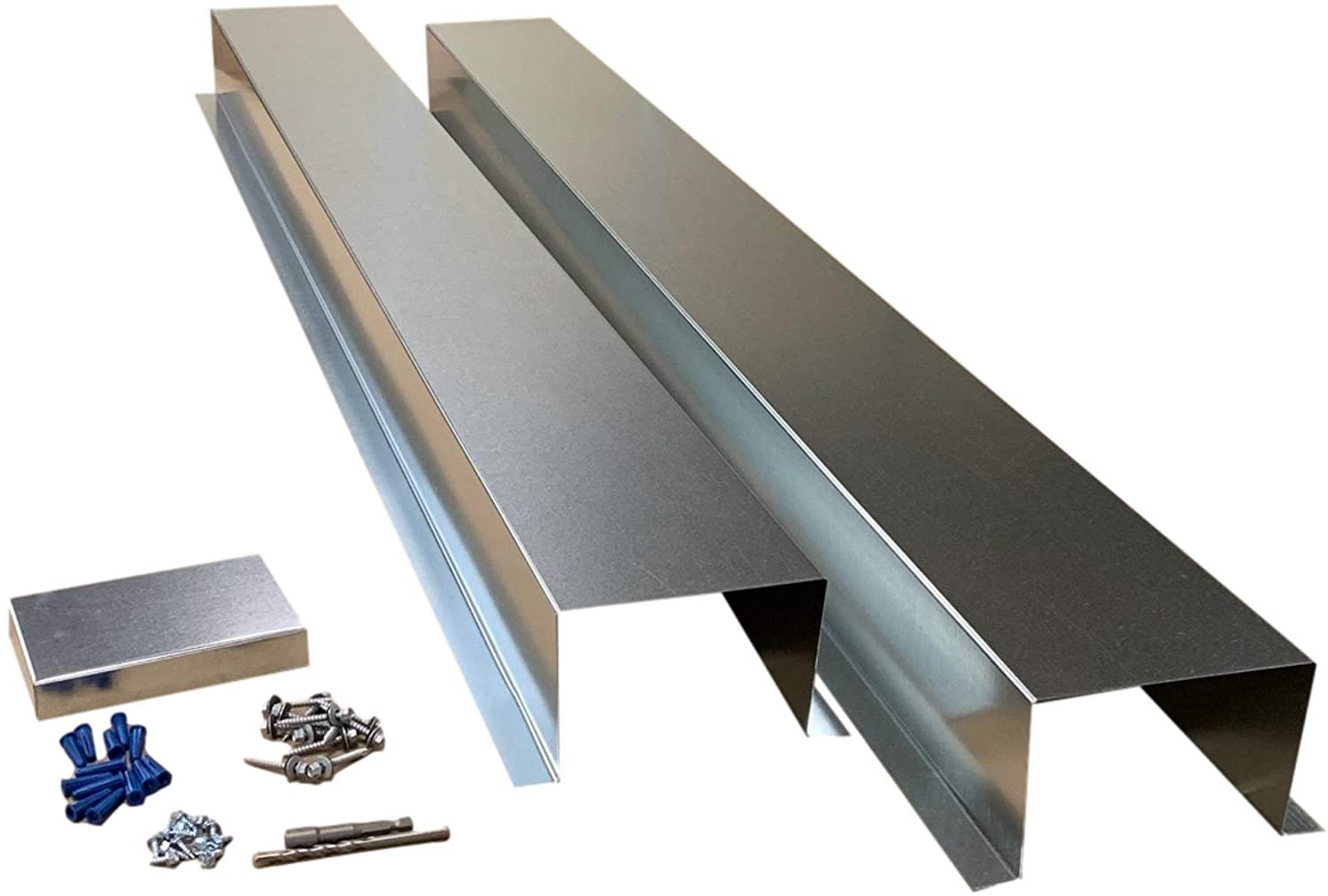 Residential Series - Galvanized & Unpainted Metal HVAC Line Set Covers - 