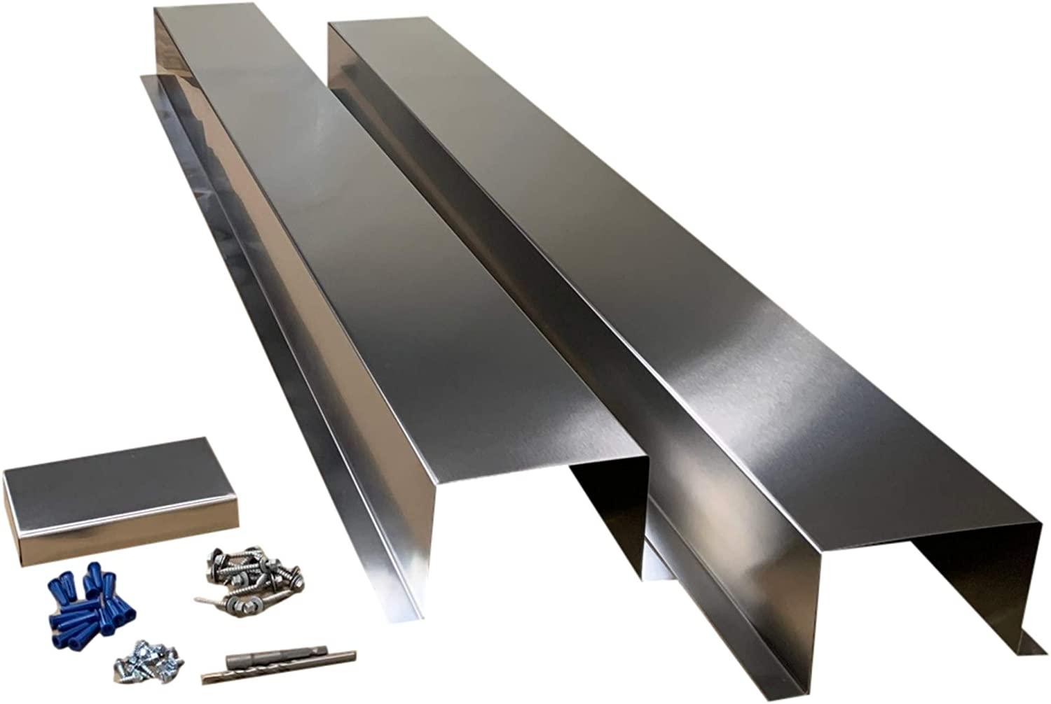 Residential Series - Galvanized & Unpainted Metal HVAC Line Set Covers - 
