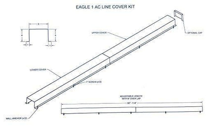 Residential Series - Galvanized & Unpainted Metal HVAC Line Set Covers - 