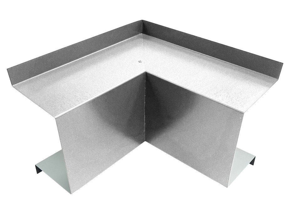 Industrial Series - 22 Gauge Line Set Cover Inside Corner Elbows - Premium Quality Galvanized Steel- 22 Gauge