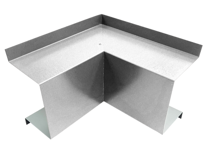 Industrial Series - 22 Gauge Line Set Cover Inside Corner Elbows - Premium Quality Galvanized Steel- 22 Gauge