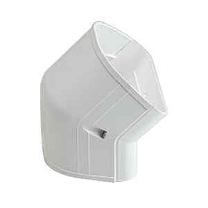 RectorSeal 84101 Fortress White 45 Degree Outside Vertical Elbow Replacement LCFO-122-W