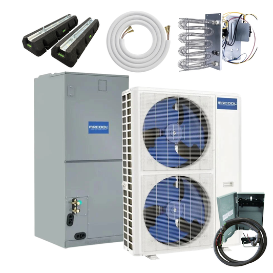 MRCOOL VersaPro 2nd Gen 48K BTU 4 Ton Central Ducted Heat Pump Bundle – 16 SEER2 DIY Split System