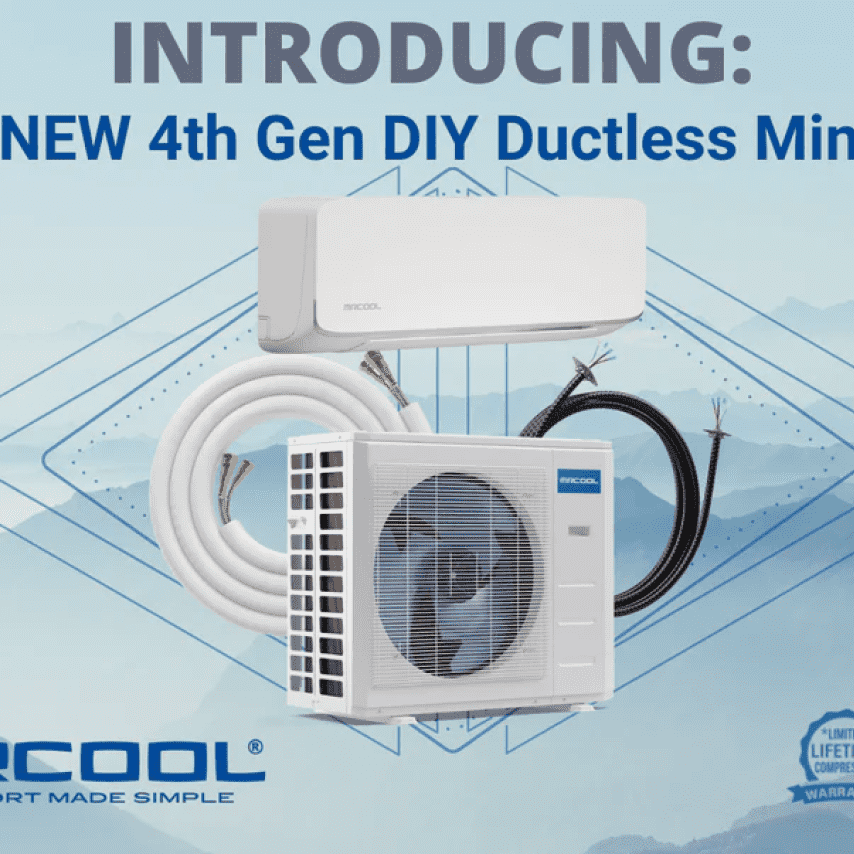 Introducing the new 4th generation HVAC mini-split ductless air conditioner from MrCool: comfort made simple.