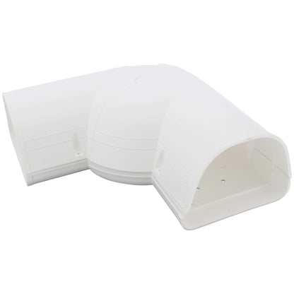 Fortress 4.5" Adjustable Flat Elbow (LD122) – Lineset Cover Fitting | MRCOOL Compatible