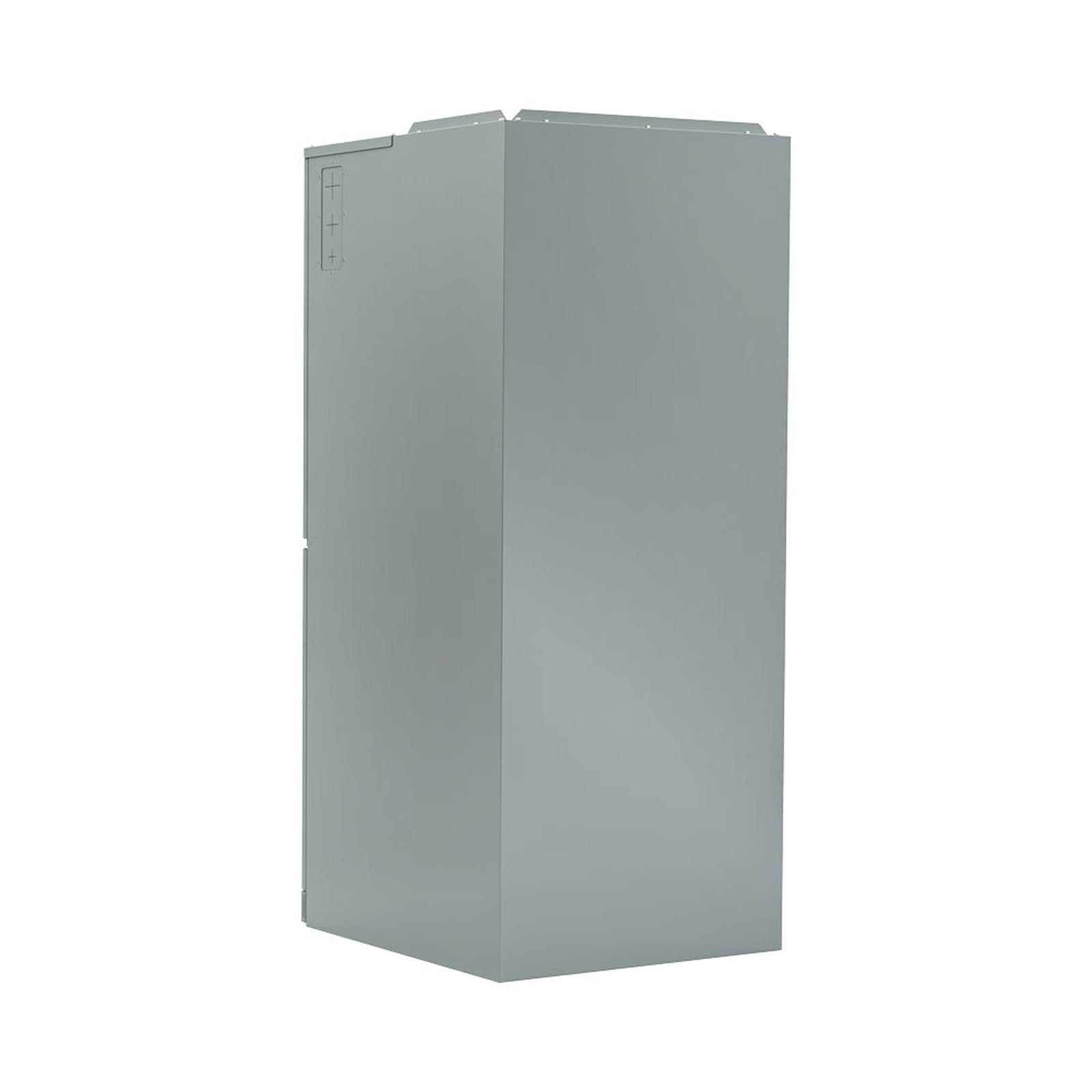 A tall, rectangular metal enclosure with a matte gray finish, designed for industrial or commercial use, ideal for housing electronic or electrical equipment. This freestanding cabinet is perfect for integrating with the MRCOOL 2 Ton VersaPro Central Ducted Air Handler (model MVP-24-HP-MUAH-230-25) by Mr Cool, which boasts a SEER2 rating of 16.7.