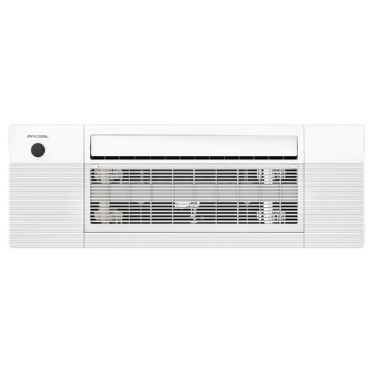 MRCOOL 4-way ceiling cassette mini split air handler – delivers powerful airflow and even temperature distribution for ductless HVAC systems.