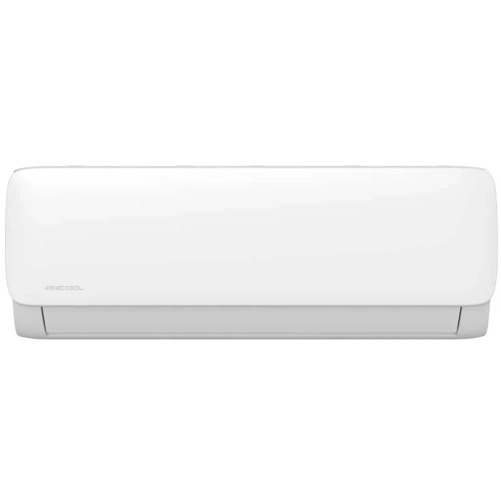 EZPRO feature highlight slide – efficient ductless mini split with quick-connect R-454B line sets and compact design.