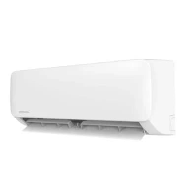 MRCOOL EZPRO 5th Gen slider graphic – emphasizes ultra-quiet operation, ENERGY STAR® certification, and pre-charged line set simplicity.
