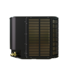 MRCOOL Signature side view of an outdoor heat pump condenser