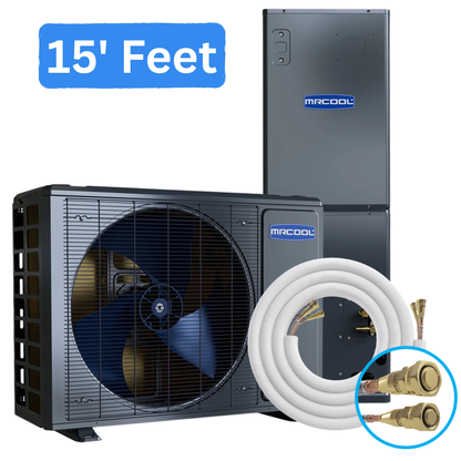 MRCOOL 3 ton Universal Series 36k BTU heat pump system with 15 ft pre charged DIY line set