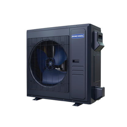 MRCOOL Universal Series 4 ton 48k BTU outdoor heat pump condenser angled perspective view