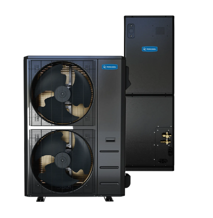 MRCOOL 5 ton Universal Series 60k BTU central ducted heat pump system with indoor air handler and outdoor condenser