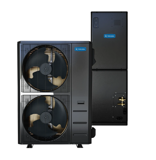 MRCOOL 5 ton Universal Series 60k BTU central ducted heat pump system with indoor air handler and outdoor condenser