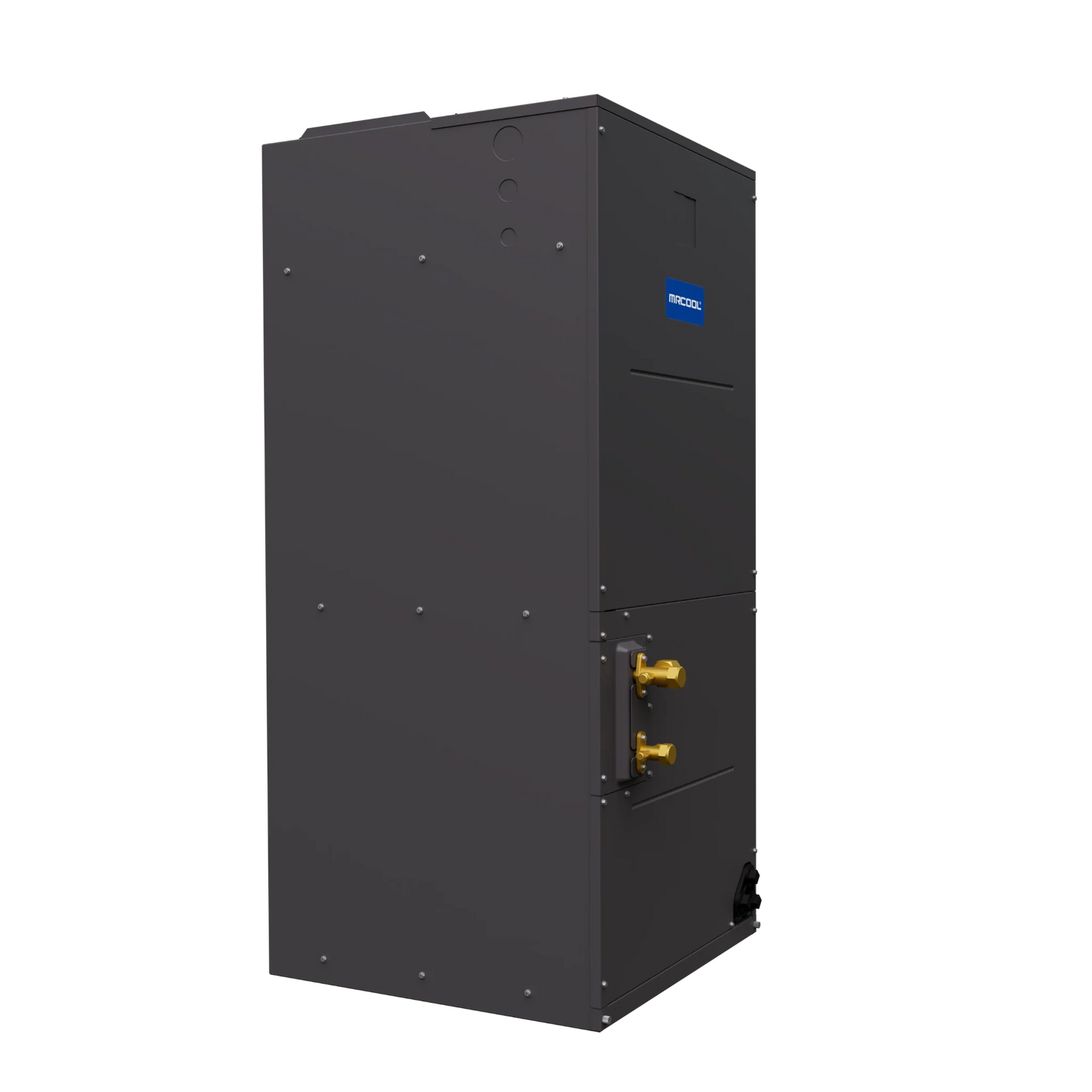 angled view of MRCOOL 60K Signature Series air handler for split HVAC system