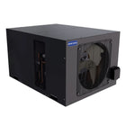 Angled view of MRCOOL compact refrigeration unit for walk-in cooler installation