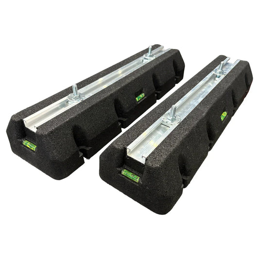 MRCOOL® condenser risers for AC units – heavy-duty rubber mounts to elevate and stabilize condensers.