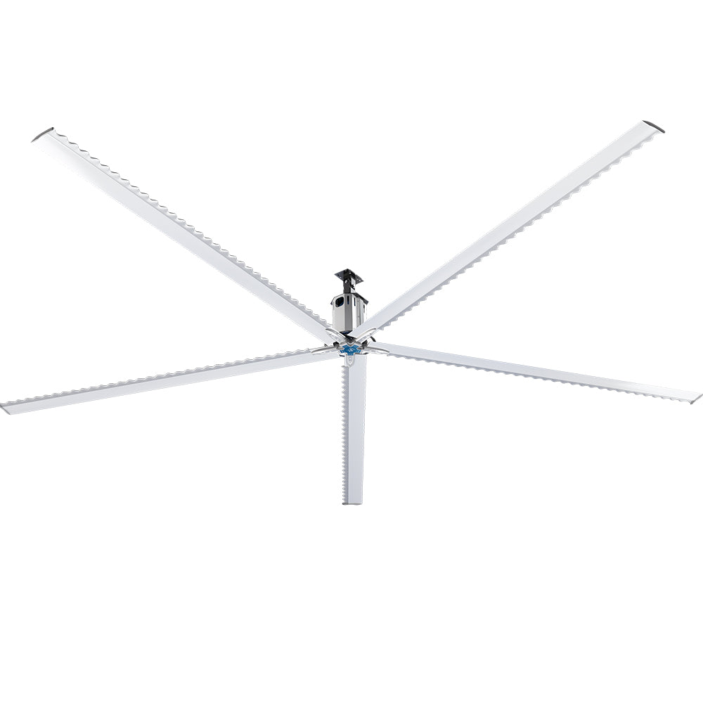 MRCOOL Cool Blade improving comfort on a small manufacturing floor by destratifying air and reducing HVAC run time.
