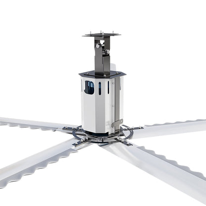 Integrated motor bracket, steel-wire safety rope, and anti-fall sleeve on the MRCOOL Cool Blade.