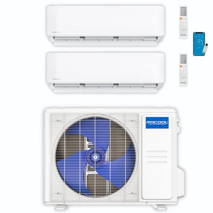 MRCOOL DIY 18k 2-zone condenser in Grade A Scratch & Dent condition with minor cosmetic imperfections