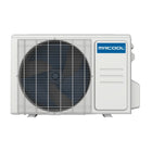 Front view of MRCOOL Easy Pro outdoor condenser – part of the 18k BTU DIY system, factory pre-charged with R-454B refrigerant.