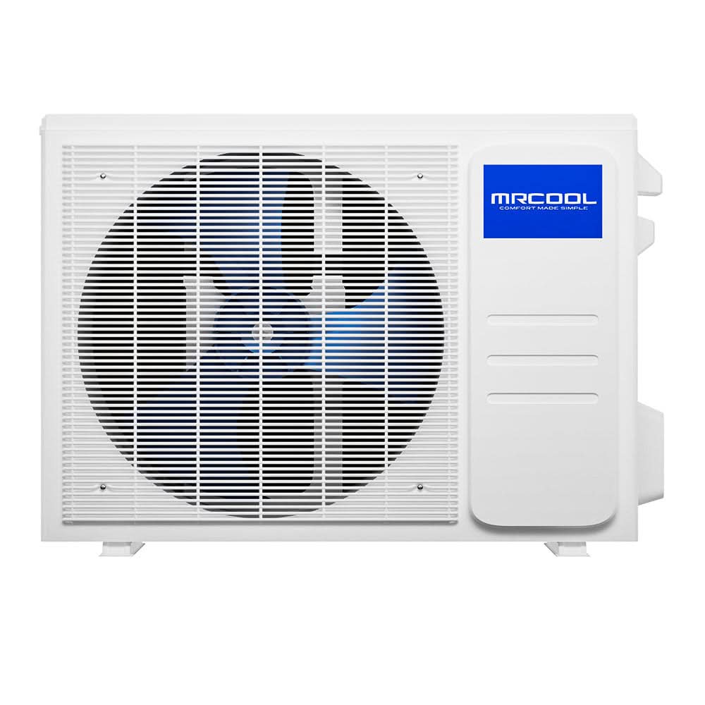 MRCOOL Easy Pro 18k BTU outdoor condenser – R-454B mini split unit with quick-connect pre-charged lines for DIY installs.