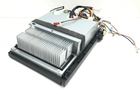 MRCOOL replacement control board with terminal block – internal circuit board assembly for managing fan motor, compressor, and sensor connections.