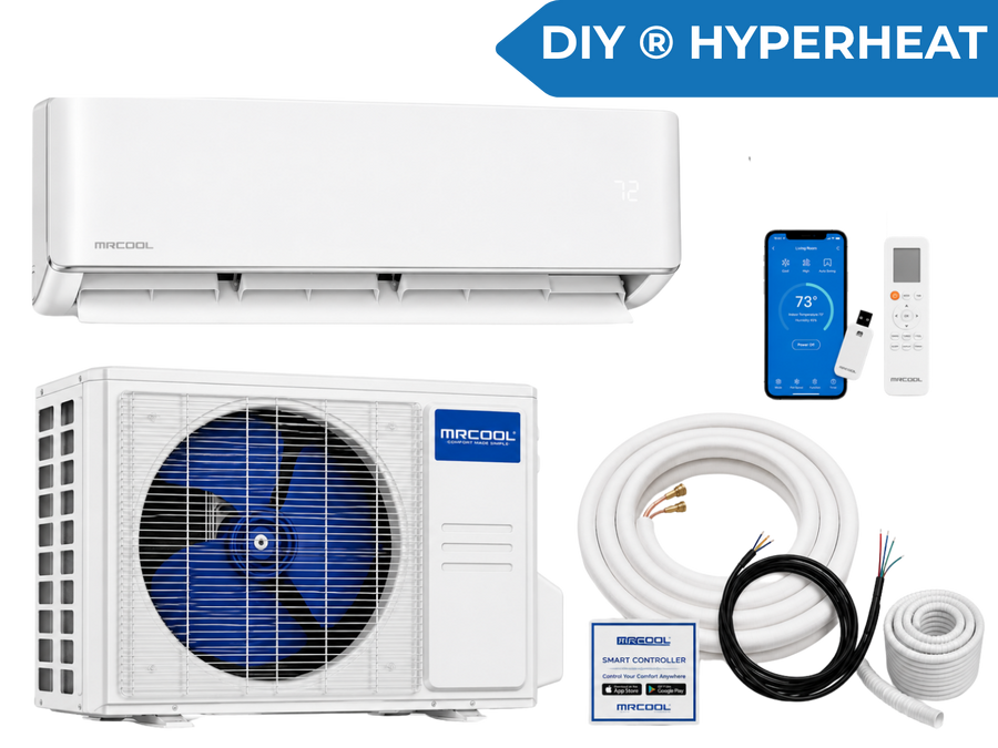 MRCOOL DIY HyperHeat Series cold climate ductless mini split heat pump system
