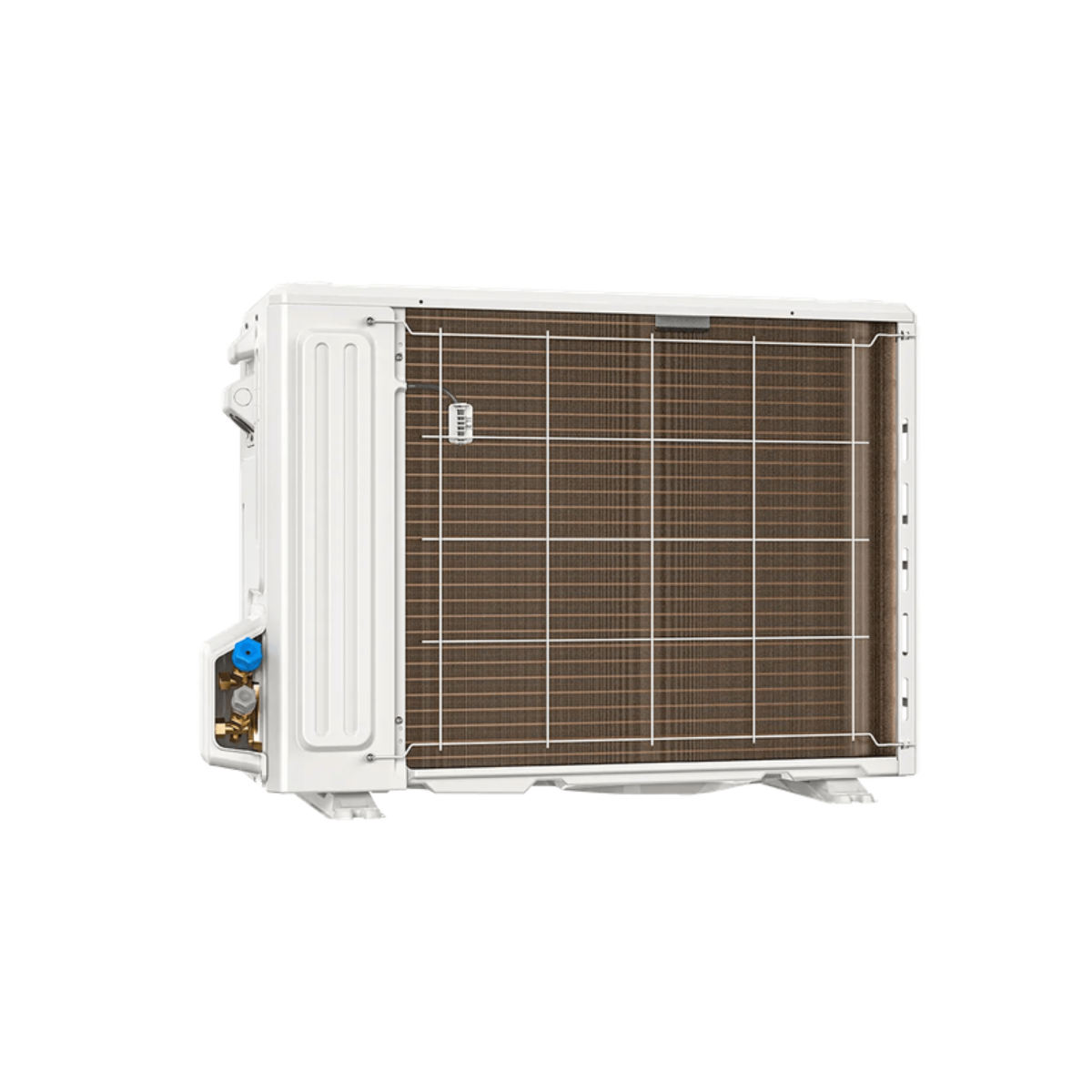 MRCOOL DIY Select condenser side view showing coil and airflow design