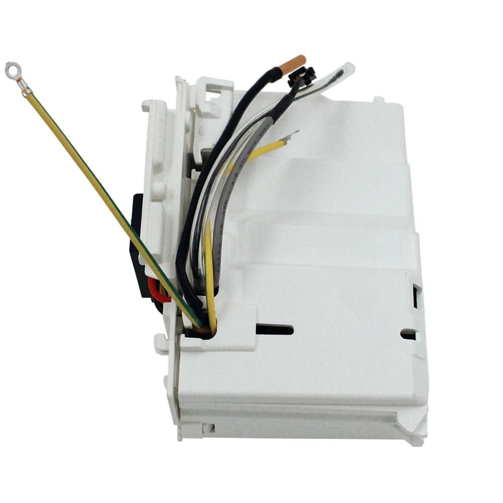 Close-up of electrical connectors on MRCOOL EZPRO 12k wall mounted air handler control board