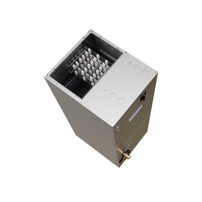 MRCOOL® Hybrid™ Air Handler featuring eco-friendly R-454B refrigerant for energy-efficient HVAC performance.