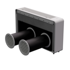 Rear airflow vent connections on MRCOOL Monoblock through-wall heating and cooling system