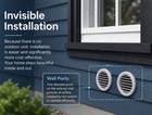 MRCOOL Monoblock invisible installation design for through-wall heating and cooling applications