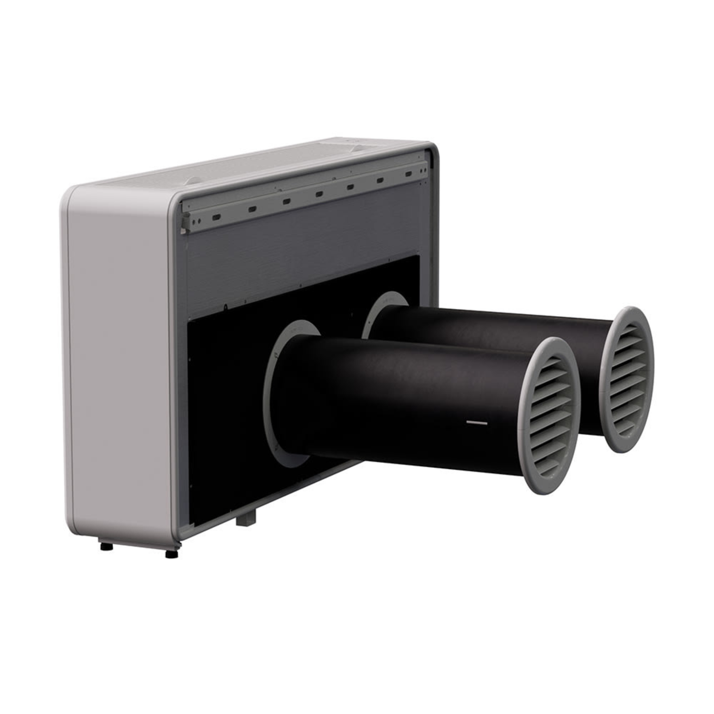 MRCOOL Monoblock no outdoor unit wall installation example with through-wall vent system