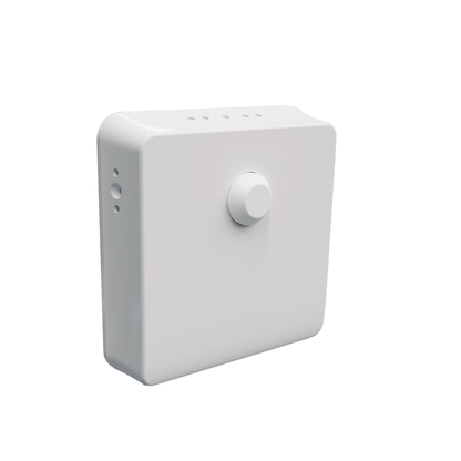 Angled front view of MRCOOL MST07-S remote room sensor for MRCOOL smart thermostat systems