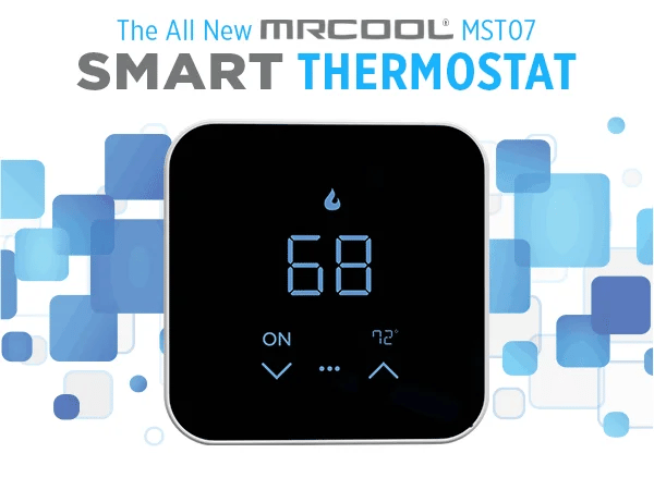 MRCOOL MST07 smart WiFi thermostat with digital touchscreen display for HVAC system control