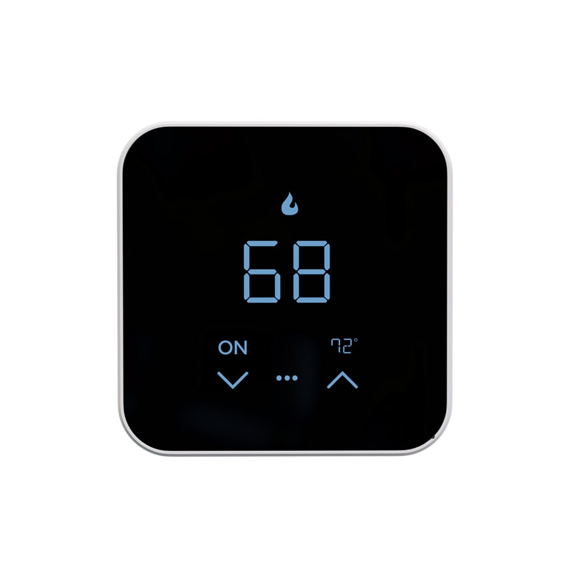 Front display view of MRCOOL MST07 smart thermostat with touchscreen controls