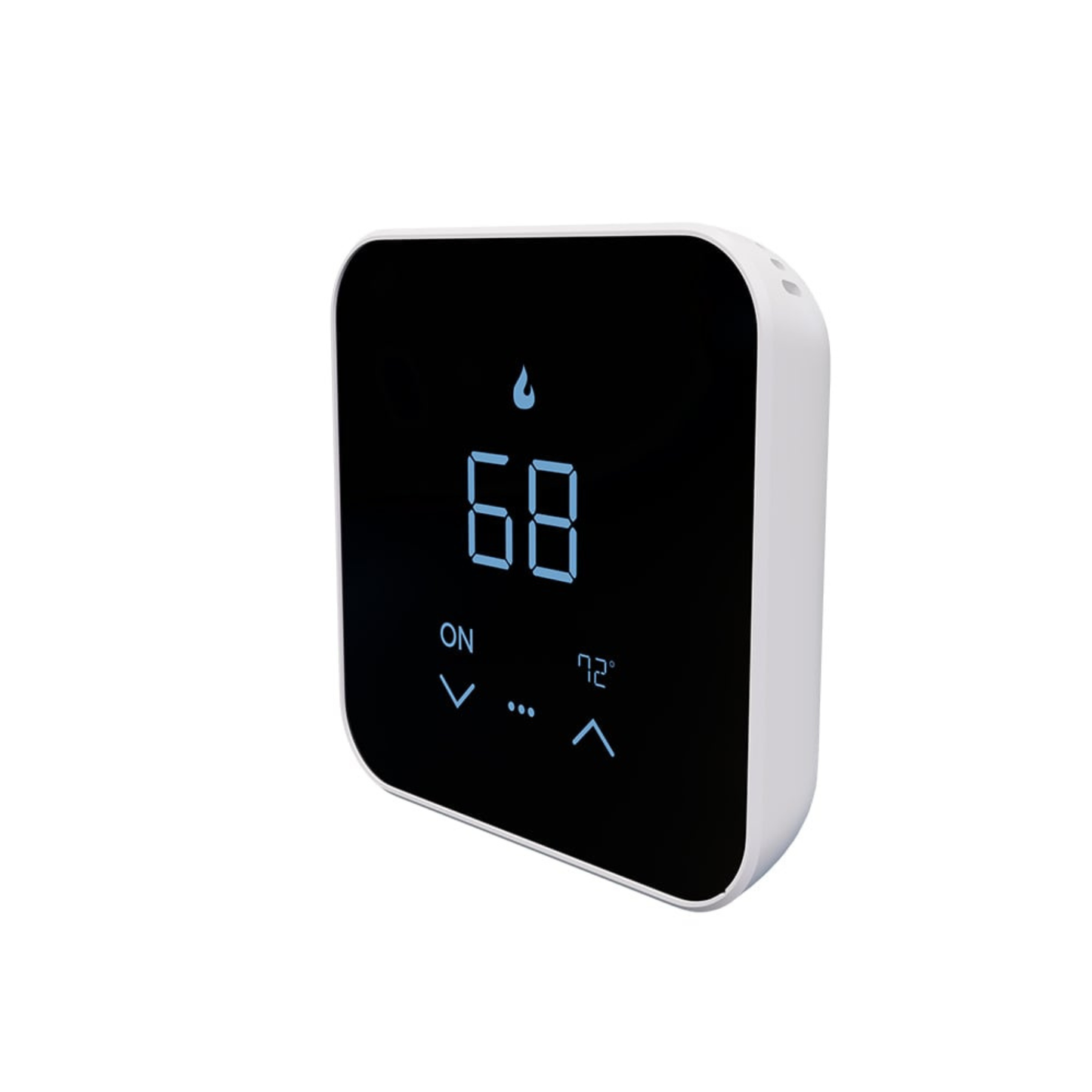 Side profile view of MRCOOL MST07 programmable smart thermostat