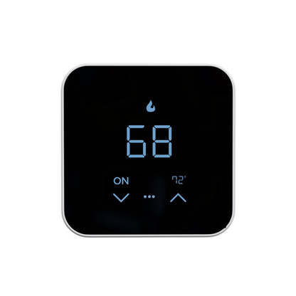 Front view of MRCOOL MST07 smart WiFi thermostat with touchscreen display for 24V HVAC systems