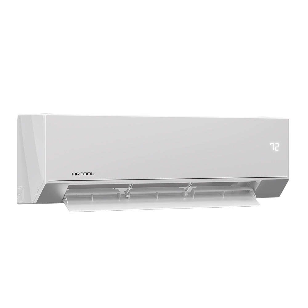 Quiet indoor and outdoor operation of MRCOOL® Olympus E Star 12K single-zone system.