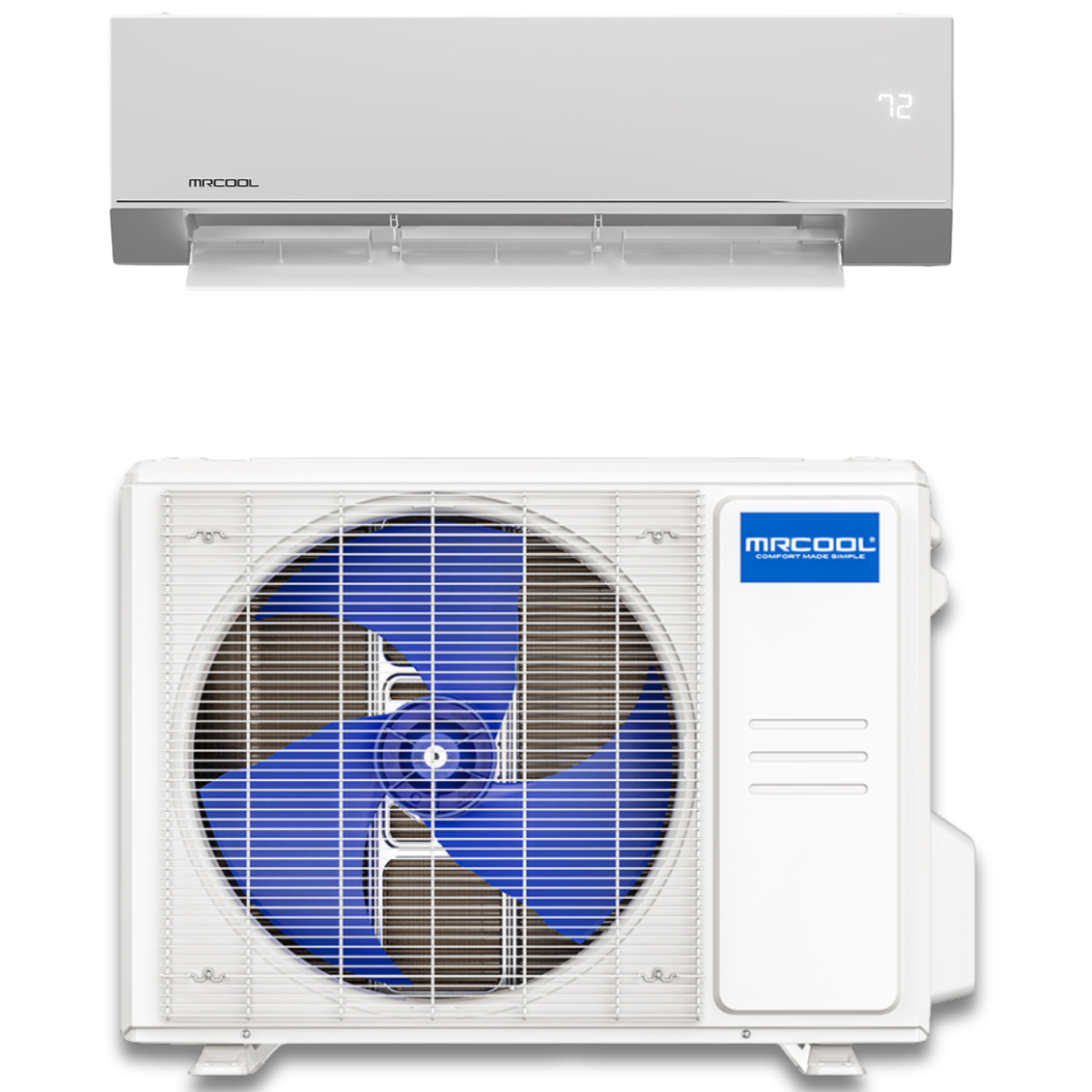 MRCOOL® Olympus E Star 9K mini split complete system ¾ Ton indoor + outdoor units.