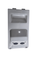 Front view of the MRCOOL Power Door Cover (Big Handle), a replacement part for the CENTRAL-36-HP-C-230-00 condenser, designed to protect electrical components from weather and debris.