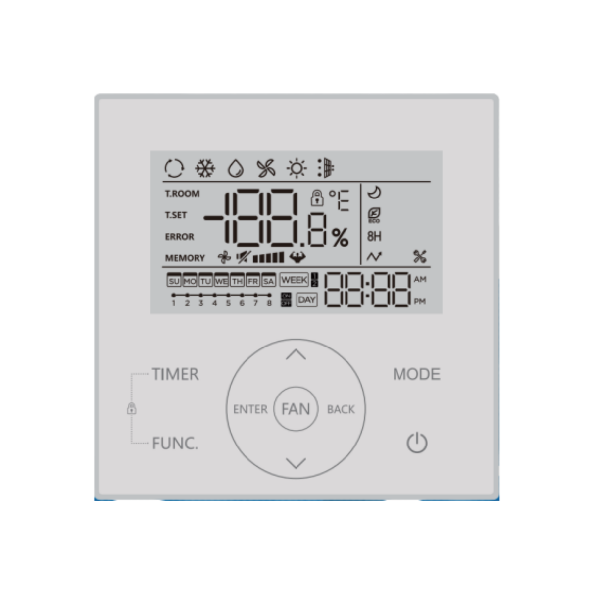 MRCOOL Signature Series wired controller thermostat for heat pump system