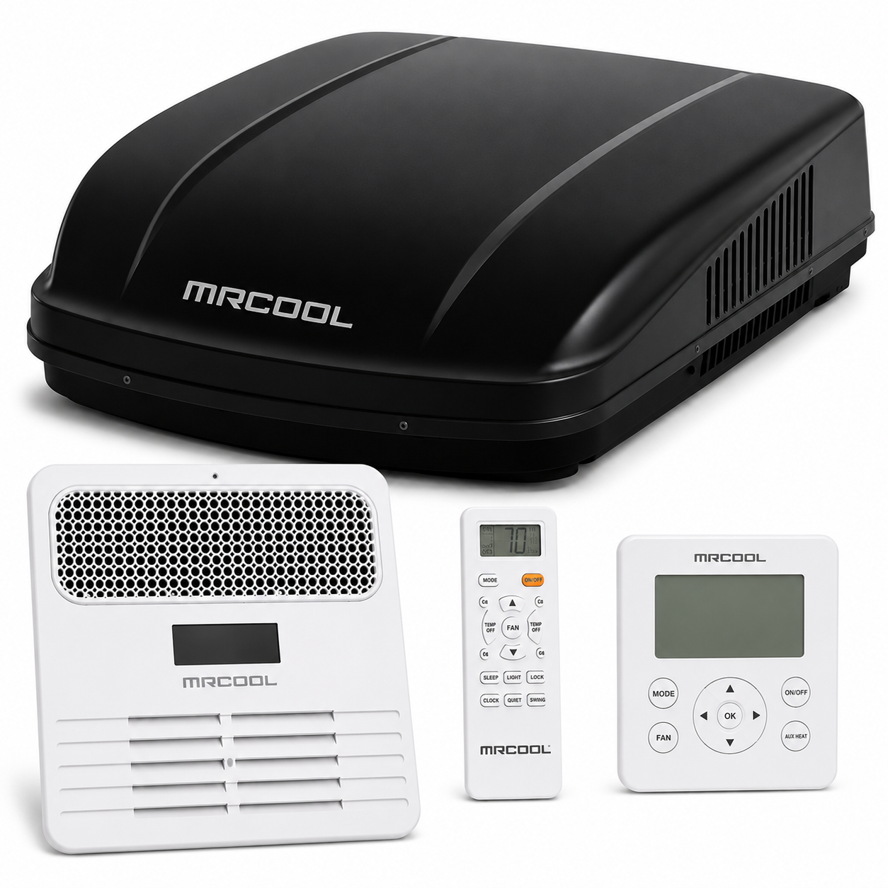MRCOOL® TravelCool™ 15,000 BTU RV Inverter Heat Pump Ducted Bundle – Black – 115V WiFi, R-32- MRDHP15KD-DCW