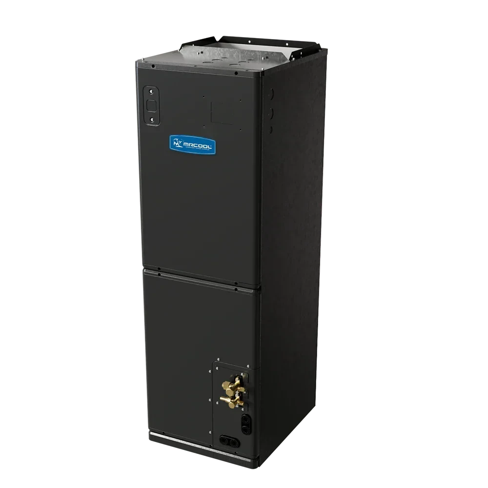 MRCOOL Universal Series 5 ton 60k BTU central ducted air handler angled perspective view
