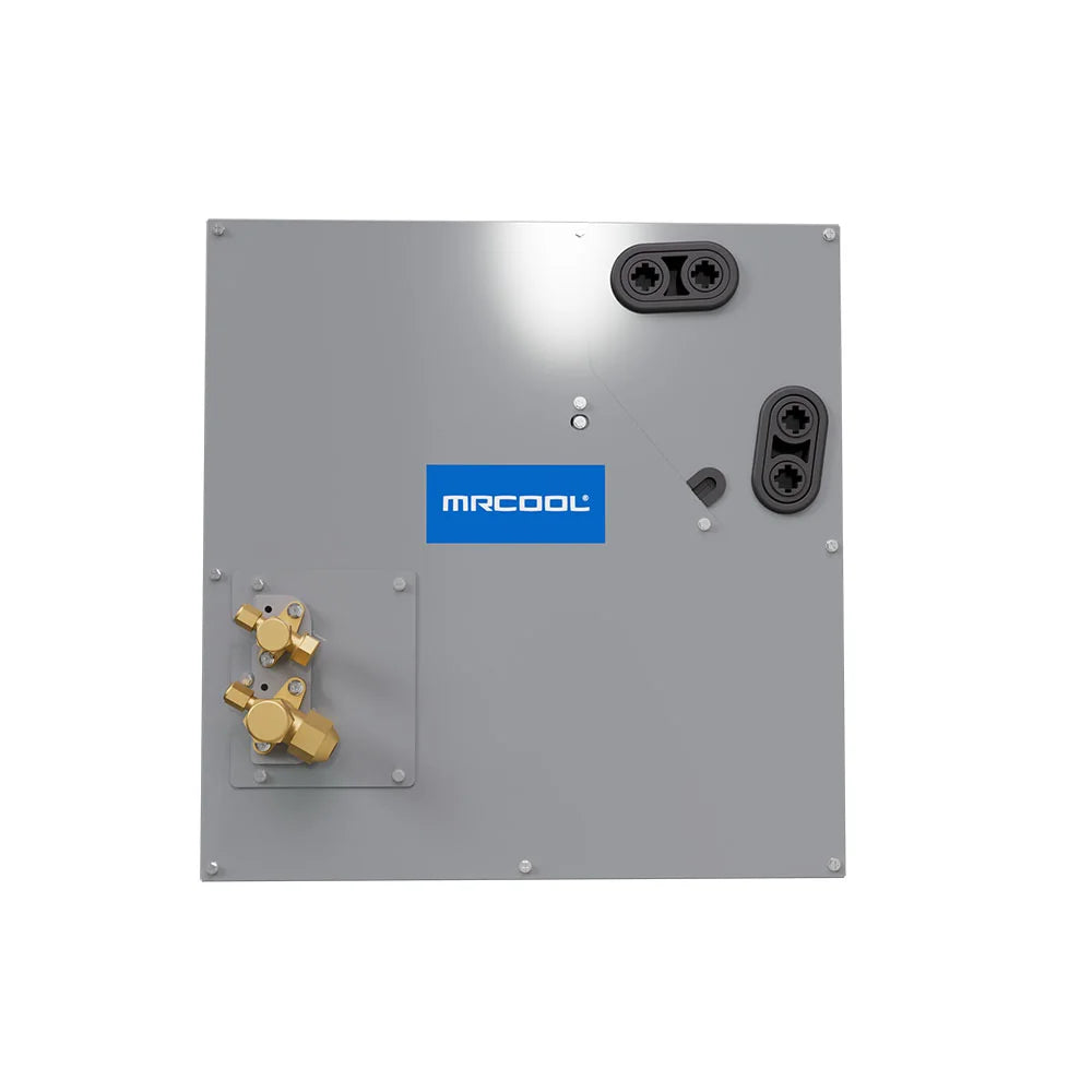 pre-charged A-coil for dual fuel HVAC system combining heat pump and gas furnace for energy efficiency